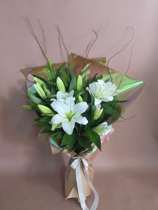Oriental lily bouquet